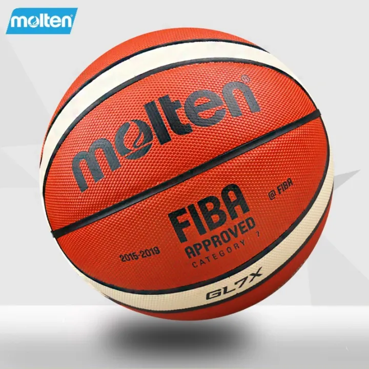 MOLTEN SIZE-7 GL7X & Spalding NBA & GL7 OFFICIAL ORIGINAL FIBA APPROVED BASKETBALL Best Quality(PACK OF-1)